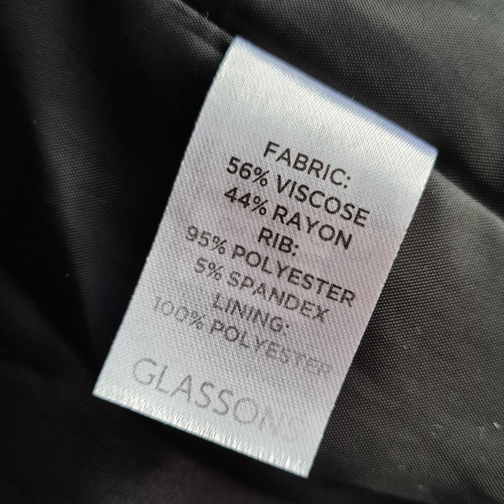 Glassons Size L Women's Black Satin Feel Floral Embroidered Bomber Jacket - Picture 12 of 13